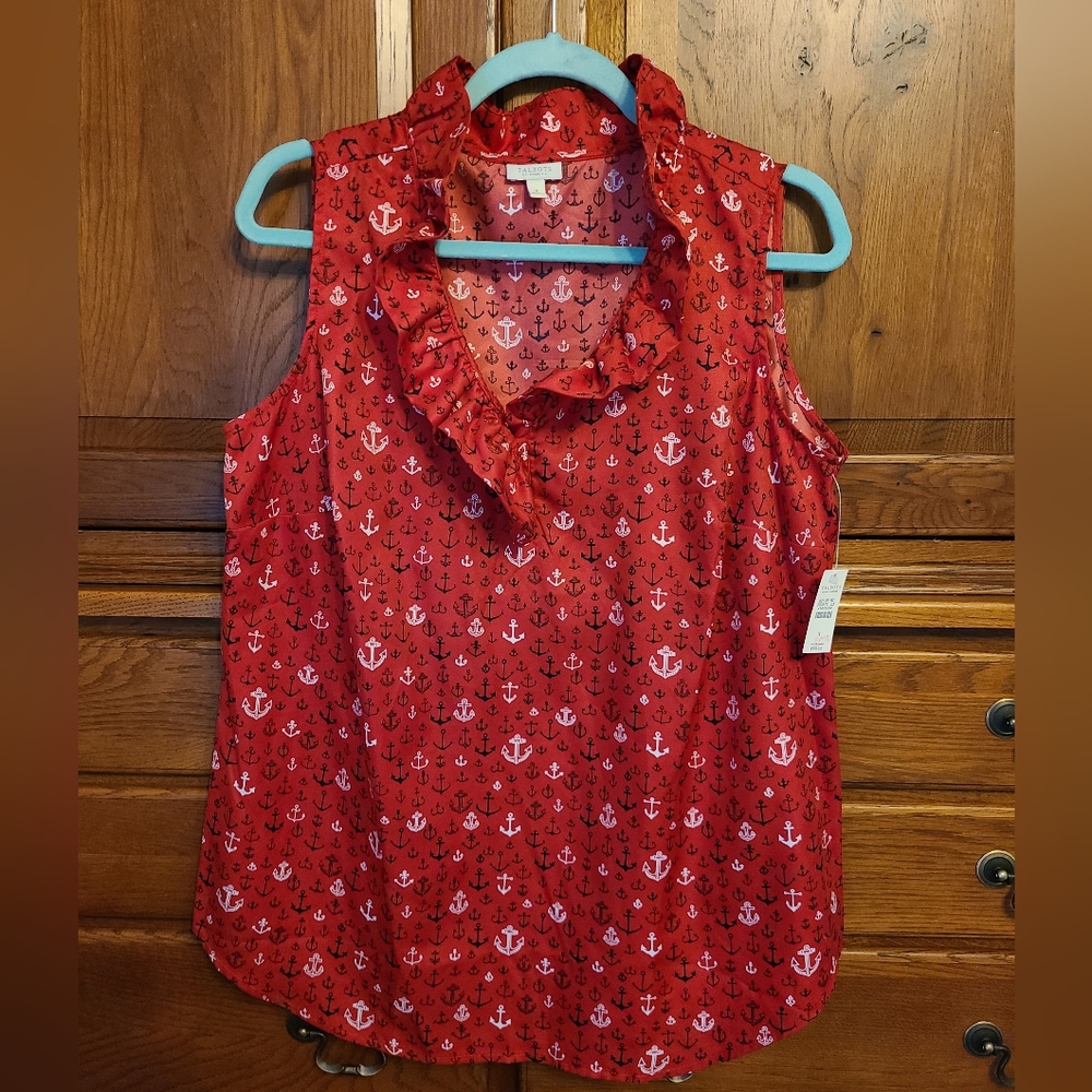 NWT Talbots Nautical Sleeveless Top